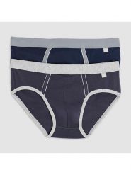 COTONELLA Slipy (2 pary) w kolorze granatowo-szarym rozmiar: S. Niebieskie slipki męskie Cotonella, bez wzorów. Za 52.79 zł.