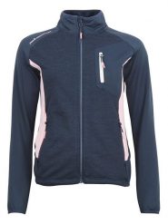 Peak Mountain Kurtka polarowa "Acerin" w kolorze granatowym rozmiar: L. Niebieskie kurtki damskie Peak Mountain, l, bez wzorów, z polaru, bez kaptura. Za 173.99 zł.