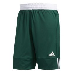 Krótkie spodenki adidas 3G Speed Reversible. Białe szorty męskie Adidas, z dzianiny, bez kołnierzyka. Za 129.95 zł.