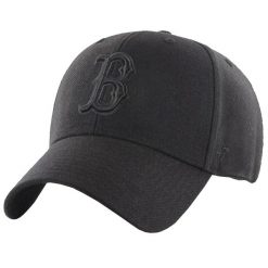 Czapka z daszkiem dla dorosłych 47 Brand MLB Boston Red Sox Cap. Czarne czapki męskie 47 Brand, bez wzorów, z materiału. Za 190.50 zł.