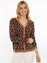 Zwillingsherz Kardigan w kolorze jasnobrązowym rozmiar: S/M. Brązowe kardigany damskie Zwillingsherz, m, bez wzorów, z bawełny. Za 165.99 zł.