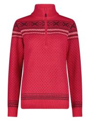CMP Sweter w kolorze czerwonym rozmiar: 36. Czerwone golfy damskie CMP, bez kołnierzyka. Za 249.95 zł.