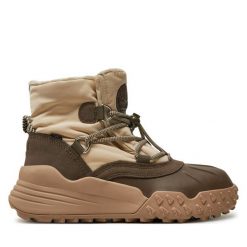 Botki Timberland. Brązowe botki damskie Timberland, bez obcasa, na płaskiej podeszwie, bez zapięcia. Za 589.99 zł.
