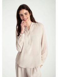 More & More Bluzka w kolorze kremowym rozmiar: 46. Brązowe bluzki damskie MORE & MORE, bez wzorów, bez kołnierzyka, bez ramiączek. Za 86.99 zł.