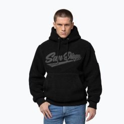 Bluza męska Pitbull Galaxy Hooded. Czarne bluzy z kapturem męskie PITBULL, m, z materiału. Za 309.99 zł.