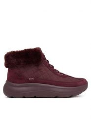 Skechers Trzewiki On-The-Go Encore - Cozy Fit Maisie 144844 Bordowy. Czerwone botki damskie Skechers, bez obcasa, na płaskiej podeszwie, bez zapięcia. Za 359.99 zł.
