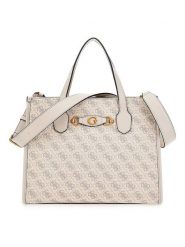 Guess Torebka w kolorze kremowym - 34 x 26 x 13 cm rozmiar: onesize. Brązowe torebki klasyczne damskie Guess, z aplikacjami, z materiału, bez dodatków. Za 430.46 zł.