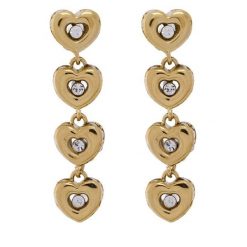 Kolczyki Guess. Żółte kolczyki damskie Guess, złote. Za 219.99 zł.
