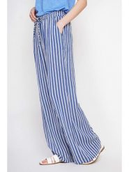 Le Jardin du Lin Spodnie w kolorze niebieskim rozmiar: 42. Niebieskie spodnie materiałowe damskie Le jardin du lin, bez wzorów, z materiału, z podwyższonym stanem. Za 100.99 zł.