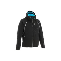 Kurtka narciarska SKI-P JKT 900 męska. Czarne kurtki męskie WED'ZE, m, bez wzorów, z elastanu, bez kaptura, narciarskie. W wyprzedaży za 499.99 zł.