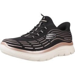 Buty SKECHERS PLUS SOFT LUSTER Czarny. Czarne obuwie trekkingowe damskie Skechers. Za 382.94 zł.