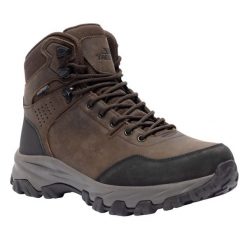 Męskie Skórzane Buty Do Chodzenia Stride. Brązowe buty trekkingowe męskie Trespass, z gumy, bez zapięcia, trekkingowe. Za 571.99 zł.