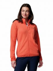 Columbia Kurtka polarowa "Essential Hike Grid" w kolorze pomarańczowym rozmiar: M. Pomarańczowe kurtki damskie Columbia, m, bez wzorów, z polaru, bez kaptura. Za 179.95 zł.