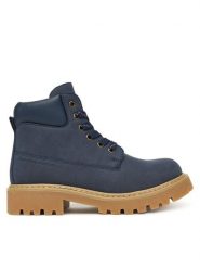 Tommy Hilfiger Trapery T3X5-34125-1269 D Granatowy. Niebieskie buty zimowe chłopięce Tommy Hilfiger, ze skóry. Za 389.99 zł.