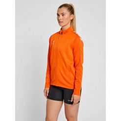Bluza sportowa damska Hummel half zip Core XK. Brązowe bluzy sportowe damskie HUMMEL, xs, z dresówki. Za 203.95 zł.