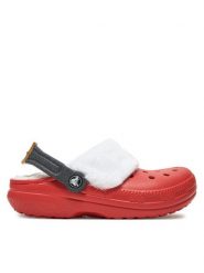 Crocs Klapki Classic Lined Santa Clog 210933 Czerwony. Czerwone klapki i japonki męskie Crocs, z tworzywa sztucznego. Za 179.99 zł.