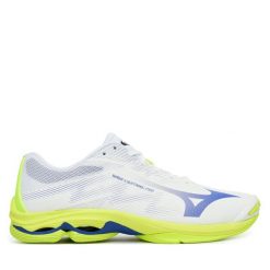 Buty halowe Mizuno. Białe buty sportowe na co dzień męskie Mizuno, bez zapięcia, mizuno wave. Za 529.99 zł.