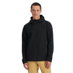 Softshell męski Spyder Gridweb ShellFleece Hoodie. Czarne kurtki softshell damskie Spyder, l, bez wzorów, z softshellu, bez kaptura. Za 869.99 zł.