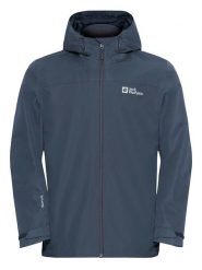 Jack Wolfskin Kurtka funkcyjna 3w1 "Taubenberg" w kolorze granatowym rozmiar: M. Niebieskie kurtki outdoor męskie Jack Wolfskin, m, bez wzorów, bez kaptura. Za 587.41 zł.