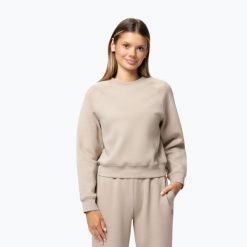Bluza damska Pitbull Discovery Crewneck Sweatshirt. Brązowe bluzy bez kaptura damskie PITBULL, m, z bawełny. Za 169.99 zł.