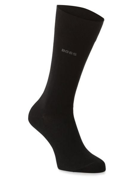 BOSS Skarpety Mężczyźni Bawełna czarny, 39-42. Czarne skarpetki męskie Boss, bez wzorów, z bawełny. Za 49.95 zł.