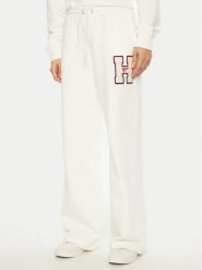 Tommy Jeans Spodnie dresowe H Graphic DW0DW20558 Biały Regular Fit. Białe jeansy damskie Tommy Jeans, s, bez wzorów, z bawełny. Za 349.99 zł.