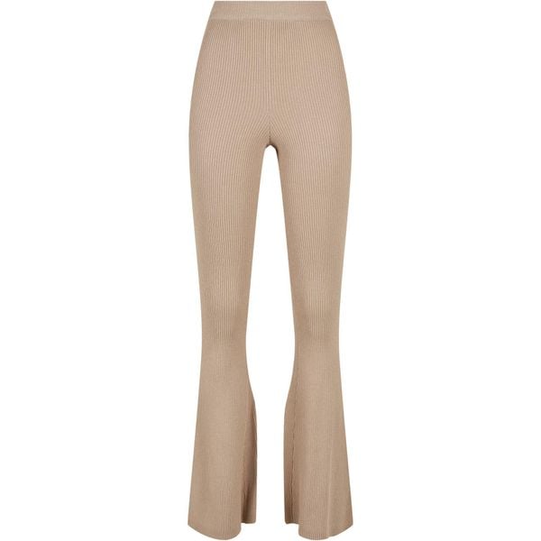 Legginsy damskie Urban Classics Rib Knit Bootcut GT. Brązowe legginsy damskie Urban Classics, bez wzorów. Za 237.00 zł.