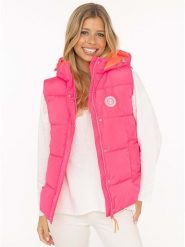 Zwillingsherz Kamizelka pikowana w kolorze różowym rozmiar: XXL. Różowe kamizelki damskie Zwillingsherz, xxl. Za 173.99 zł.