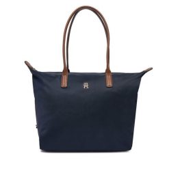Torebka Tommy Hilfiger. Niebieskie torebki klasyczne damskie Tommy Hilfiger, bez wzorów, bez dodatków. Za 339.99 zł.