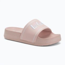 Klapki damskie Lee Cooper LCW-25-42-3532LA. Czerwone klapki damskie COOPER, bez wzorów, z materiału, bez obcasa. Za 89.05 zł.