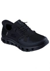 Buty sportowe męskie Skechers Glide step Pro. Czarne buty sportowe na co dzień męskie Skechers, z materiału, bez zapięcia, trekkingowe. Za 590.00 zł.