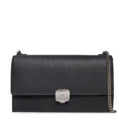 Torebka Calvin Klein Jeans. Czarne torebki klasyczne damskie Calvin Klein Jeans, bez wzorów, z jeansu, wizytowe, bez kołnierzyka, bez ramiączek. Za 329.99 zł.