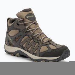 Buty turystyczne męskie Merrell Accentor 3 Sport Mid GTX. Brązowe buty trekkingowe męskie MERRELL, bez zapięcia, trekkingowe. Za 384.80 zł.