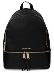 Michael Kors Skórzany plecak w kolorze czarnym - 30 x 38 x 12 cm rozmiar: onesize. Czarne plecaki damskie Michael Kors, bez wzorów, z materiału. Za 796.99 zł.