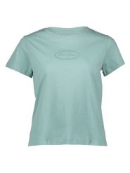 Pepe Jeans Koszulka w kolorze turkusowym rozmiar: S. Niebieskie bluzki damskie Pepe Jeans, s, bez wzorów, z bawełny, bez kołnierzyka, bez ramiączek. Za 70.41 zł.