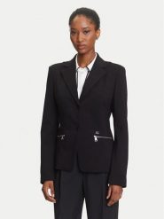 KARL LAGERFELD Marynarka A3W14040 Czarny Slim Fit. Czarne marynarki i żakiety damskie Karl Lagerfeld, bez wzorów, z syntetyku. Za 979.99 zł.