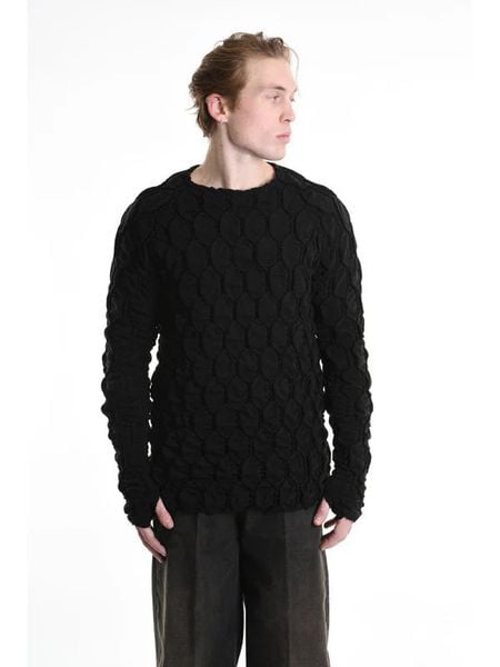 La Haine Inside Us Sweter | 3M M1156 | Mężczyzna | Czarny. Czarne swetry męskie La Haine Inside Us, l, bez wzorów, z dzianiny, bez kołnierzyka. W wyprzedaży za 579.00 zł.