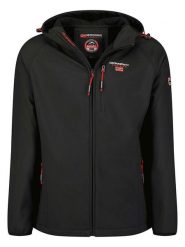 Geographical Norway Kurtka softshellowa w kolorze czarnym rozmiar: XXL. Czarne kurtki outdoor męskie Geographical Norway, xxl, bez wzorów, bez kaptura. Za 136.13 zł.