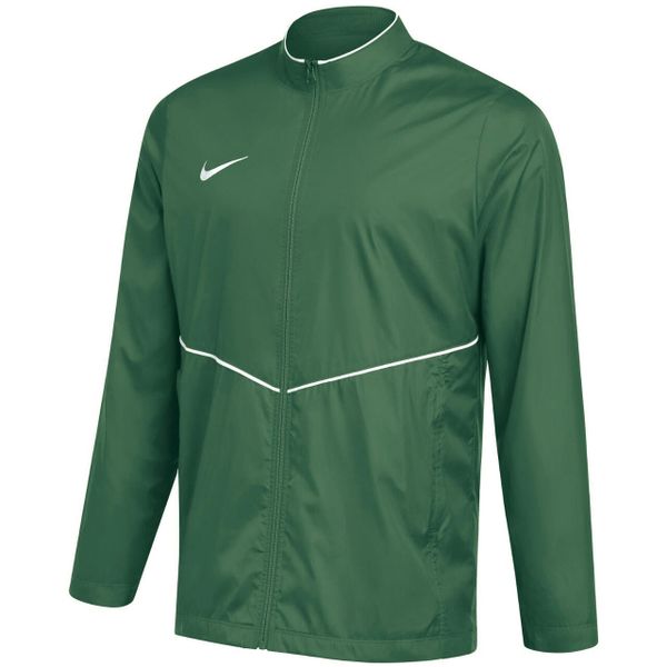Męska kurtka przeciwdeszczowa Nike Park 26 Rain, zielona. Zielone kurtki męskie Nike, m, bez wzorów, z poliesteru, klasyczne, bez kaptura. Za 141.99 zł.