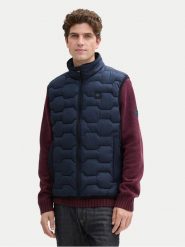 Tom Tailor Kamizelka 1044088 Granatowy Regular Fit. Niebieskie kamizelki męskie Tom Tailor, m, z syntetyku. Za 179.99 zł.