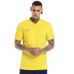 Koszulka sportowa męska Nike Drifit Academy. Czarne t-shirty sportowe męskie Nike, m, z materiału, bez ramiączek, na fitness i siłownię, dri-fit (nike). Za 141.99 zł.