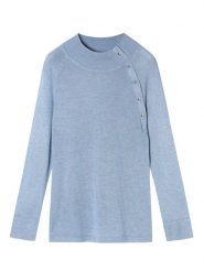 TATUUM Sweter w kolorze błękitnym rozmiar: S. Niebieskie golfy damskie Tatuum, s, z wiskozy, bez kołnierzyka. Za 66.16 zł.
