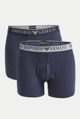 Bokserki męskie 2-PAK EMPORIO ARMANI. Bokserki męskie Emporio Armani Underwear, bez wzorów. W wyprzedaży za 139.30 zł.