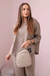 Komplet bawełniany bluza + spodnie fango. Bluzy bez kaptura damskie KESI, l, z bawełny. Za 284.37 zł.