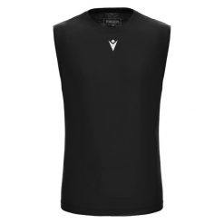 Tank top Macron Mp 151 Hero. Czarne topy sportowe damskie Macron, l, bez wzorów, z materiału, bez ramiączek. Za 276.45 zł.
