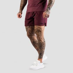 Szorty męskie fitness regular bakłażanowe TRN. Czerwone szorty męskie GYMBEAM, m, z materiału, do biegania. Za 83.90 zł.