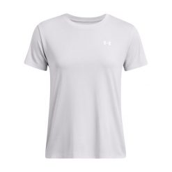 Koszulka treningowa damska Under Armour Tech Textured. Szare bluzki damskie Under Armour, m, bez wzorów, bez ramiączek. Za 99.99 zł.