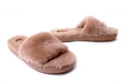 EMU AUSTRALIA W13088 Mckay camel, kapcie damskie. Brązowe kapcie damskie Emu Australia, z wełny. Za 299.90 zł.
