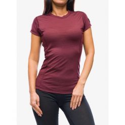 Koszulka merino damska Sensor Merino Air Tee SS. Czerwone bluzki sportowe damskie Sensor, bez wzorów, bez ramiączek. Za 282.99 zł.