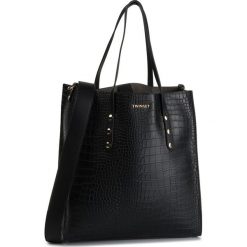 Torebka TWINSET - Shopping 192TA7276 Nero. Czarne torebki klasyczne damskie Twinset, bez wzorów, ze skóry ekologicznej, bez dodatków. Za 709.00 zł.